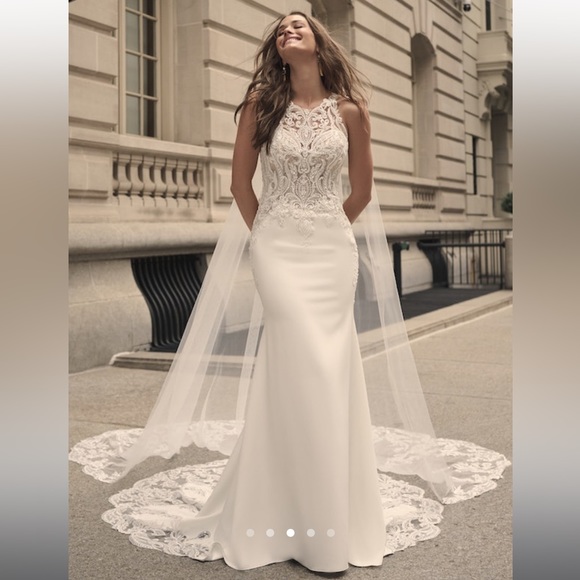 Audrina Halter Crepe Bridal
Dress | Maggie Sottero - Picture 10 of 16